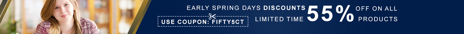Early Spring Days Special 55% Discount Inner Banner